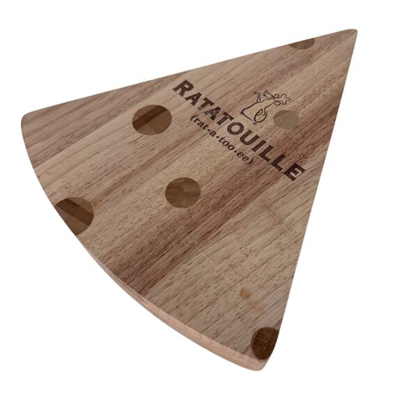 Toscana Disney Ratatouille Swiss Cheese‎ Board Knife Set Platter Parawood - Picture 3 of 4